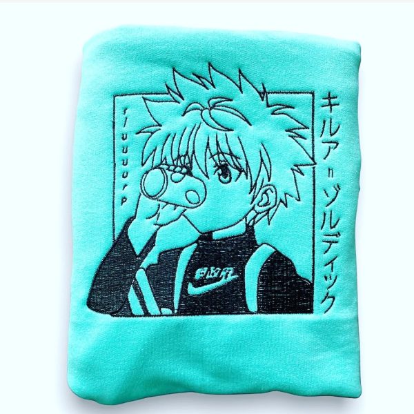 Nike Killua Hunter X Hunter Embroidered Sweatshirt - TerraBell Designs