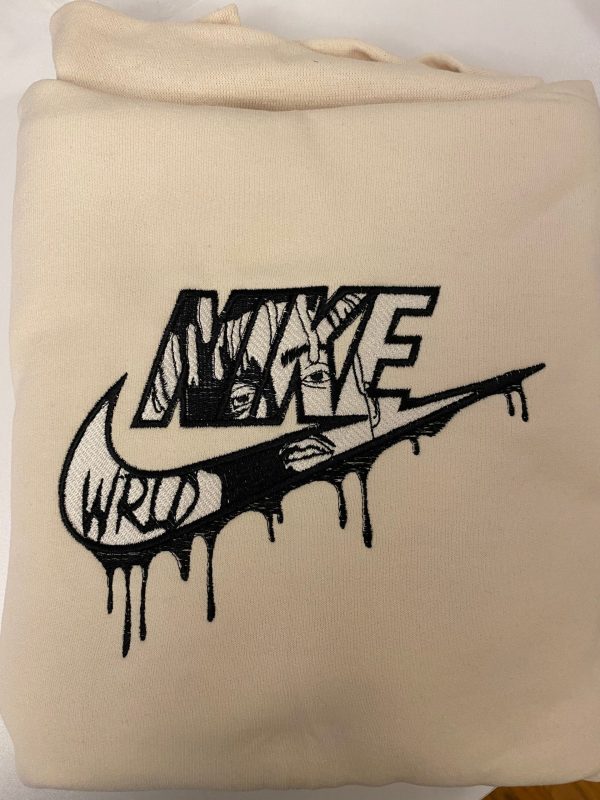 Juice Wrld Nike Logo Embroidered Sweatshirt - TerraBell Designs - Image 2
