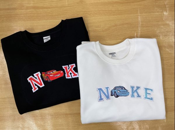 Mcqueen X Sally Nike Couple Embroidered Sweatshirt - TerraBell Designs