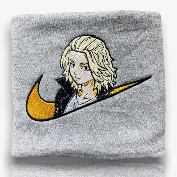 Nike Mikey Demon Slayer Embroidered Sweatshirt - TerraBell Designs
