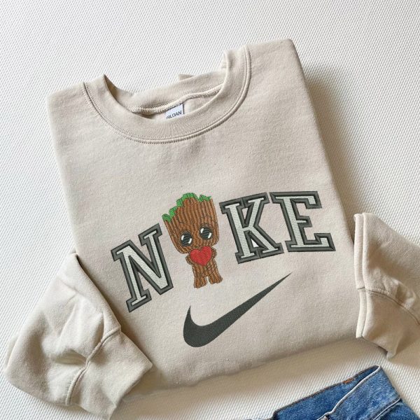 Nike Baby Groot Star Wars Rogue Squadron Embroidered Sweatshirt - TerraBell Designs