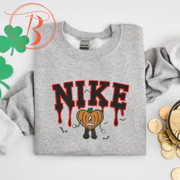 Nike Bad Bunny Halloween Embroidered Sweatshirt - TerraBell Designs