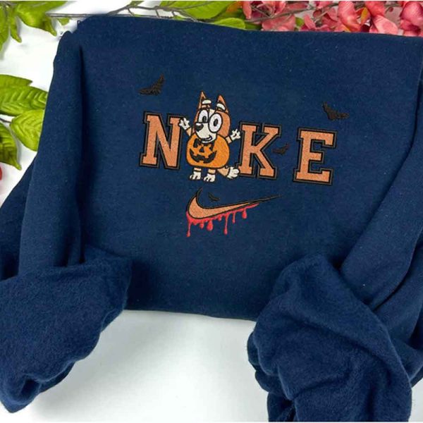 Nike Bingo Bluey Halloween Embroidered Sweatshirt - TerraBell Designs - Image 2
