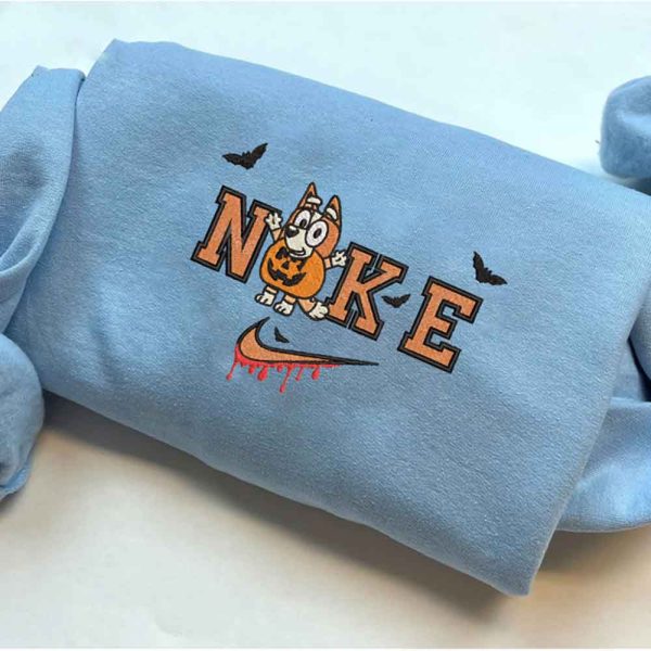 Nike Bingo Bluey Halloween Embroidered Sweatshirt - TerraBell Designs - Image 3
