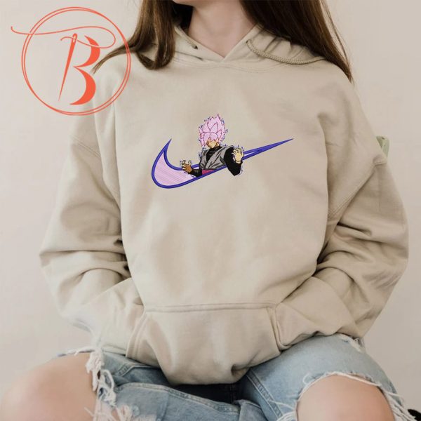 Nike Black Goku Embroidered Hoodie - TerraBell Designs