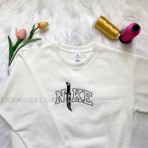 Nike Horror Chacrecter Ghostface Screem Halloween Embroidered Sweatshirt - TerraBell Designs - Image 2