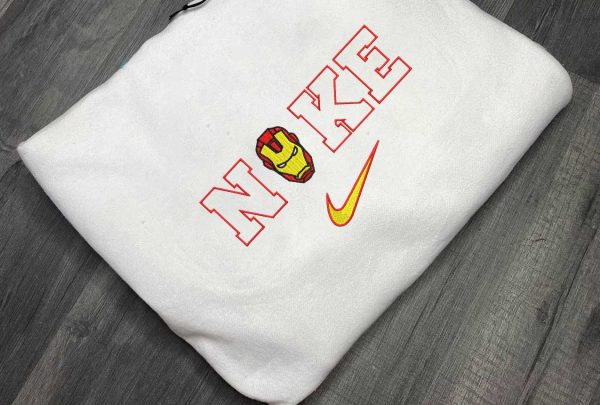 Nike Iron Man Marvel Embroidered Sweatshirt Gift For Him - TerraBell Designs