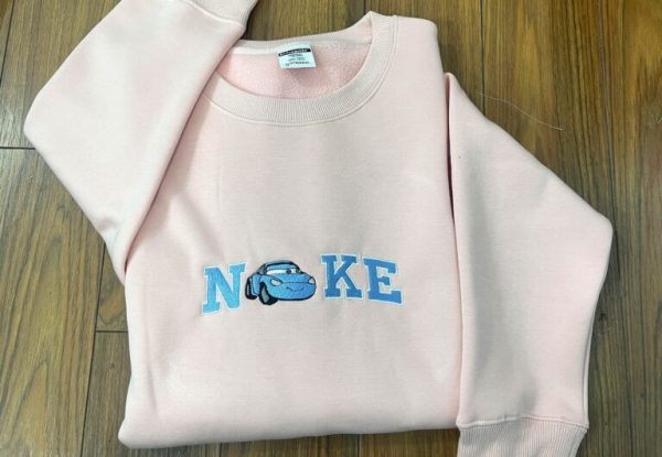 Nike Mcqueen And Sally Cars Couple Matching Embroidered Sweatshirt - TerraBell Designs - Image 3