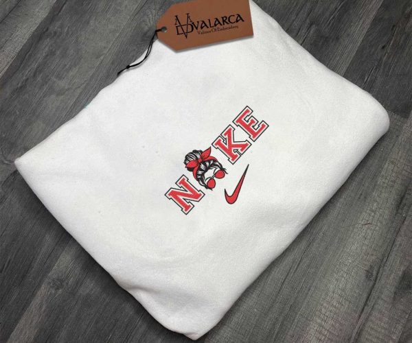 Nike Messy Bun Mom Embroidered Sweatshirt - TerraBell Designs