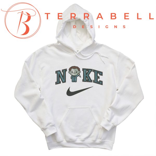 Nike Michael Myer Embroidered Halloween Hoodie - TerraBell Designs