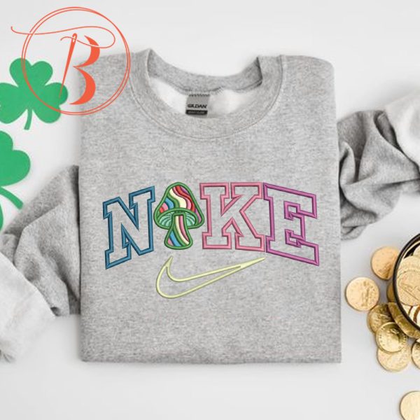 Nike Mushroom Muticolors Embroidered Sweatshirt More Colors - TerraBell Designs