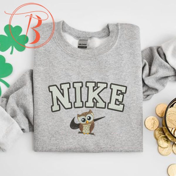 Nike Owl Embroidered Sweatshirt More Colors - TerraBell Designs
