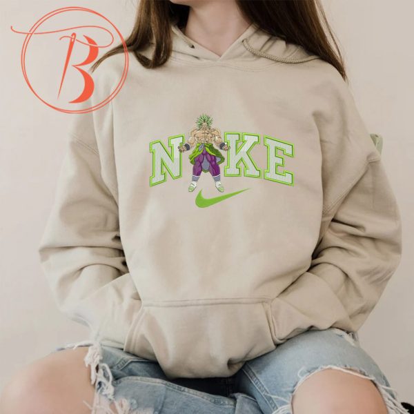 Nike Super Saiyan Broly Embroidered Hoodie - TerraBell Designs