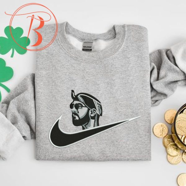 Nike Swoosh 2Pac Embroidered Sweatshirt For Rap Fans - TerraBell Designs