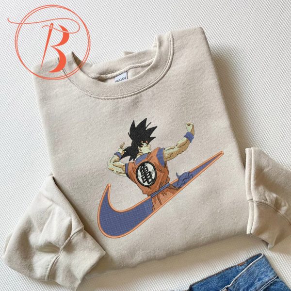 Nike X Goku Training Embroidered Sweatshirt For Fans - TerraBell Designs