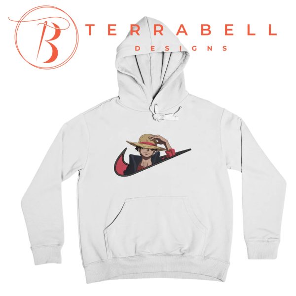 Nike X Luffy Embroidered Hoodie - TerraBell Designs