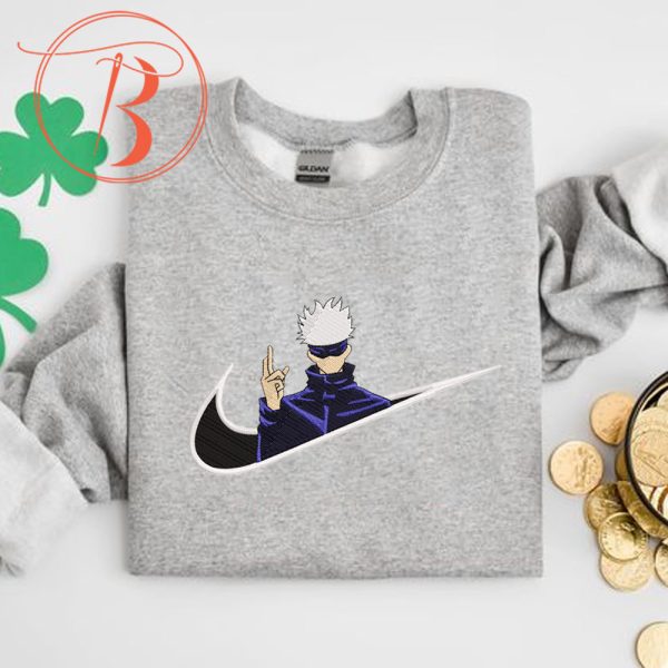 Nike X Satoru Gojo Jujutsu Kaisen Embroidered Sweatshirt - TerraBell Designs
