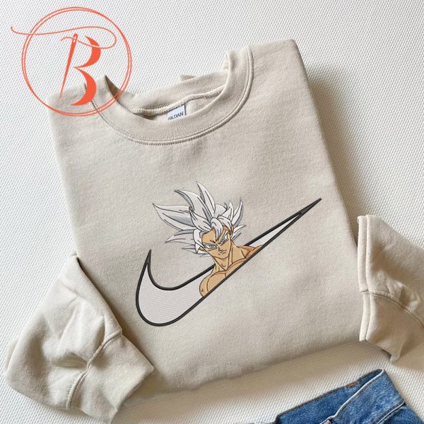 Nike X Son Goku Ultra Instinct Embroidered Sweatshirt - TerraBell Designs