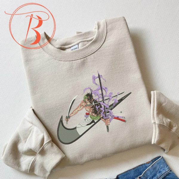 Nike Zoro Enma Sword Embroidered Sand Sweatshirt - TerraBell Designs