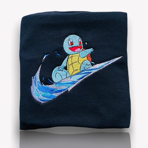 Nike Squirtle Pokemon Embroidered Sweatshirt - TerraBell Designs