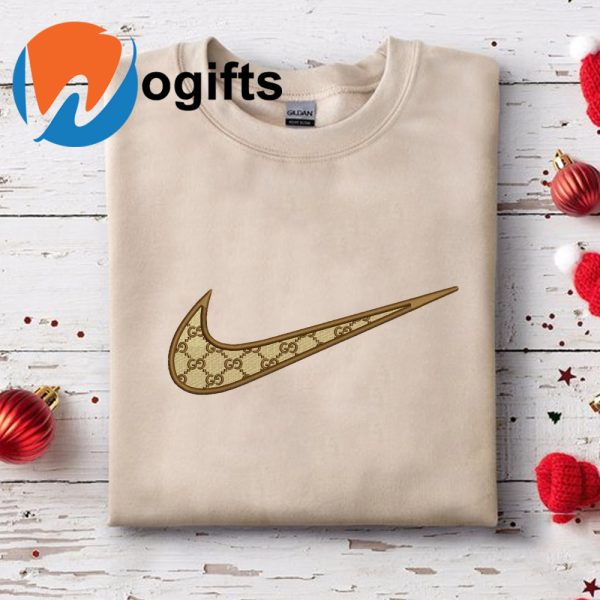 Swoosh Nike Gucci Embroidered Sweatshirt - TerraBell Designs