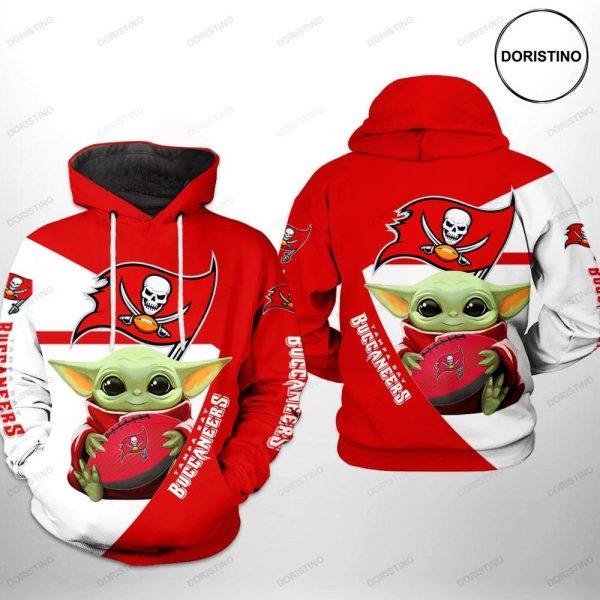 Tampa Bay Buccaneers Nfl Baby Yoda Team All Over Print Hoodie