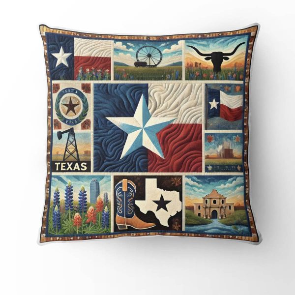 Best Texas Design Throw Pillow Decorative pillow cover PL72