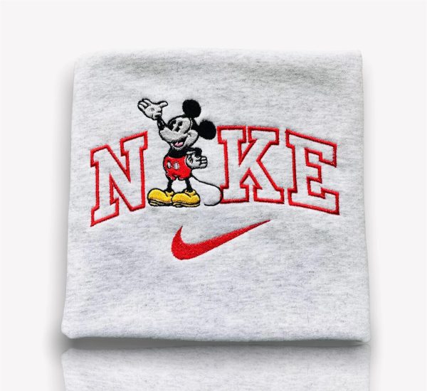 Vintage Mickey Nike Embroidered Sweatshirt - TerraBell Designs