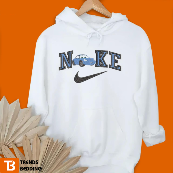 Vintage Swoosh Car Sally X Nike Embroidered Sweatshirt - TerraBell Designs - Image 2