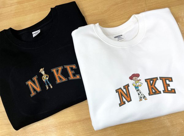 Woody Jesssie Couple Nike Embroidered Sweatshirt - TerraBell Designs