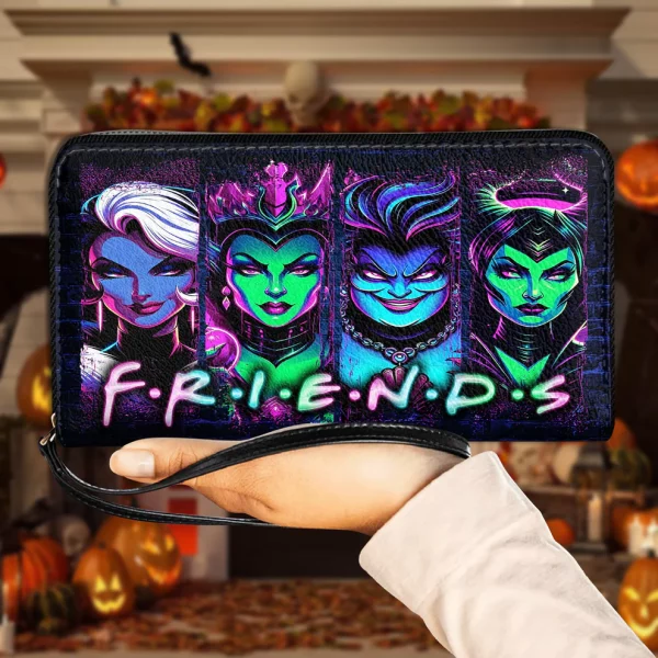 Evil Female Characters Bag Set For Women Leather Wallet - Halloween Gift