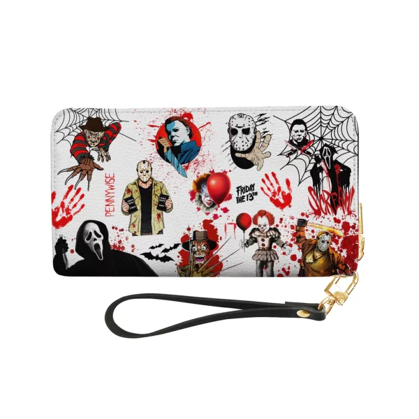 Halloween Horror Movie Characters Leather Wallet - Halloween Gift - Image 2