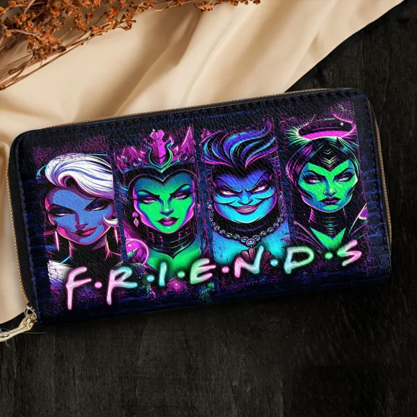 Evil Female Characters Bag Set For Women Leather Wallet - Halloween Gift - Image 4