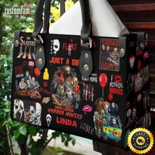 Just A Girl Who Loves Horror Movies Purse Handbag Set - Halloween Gift