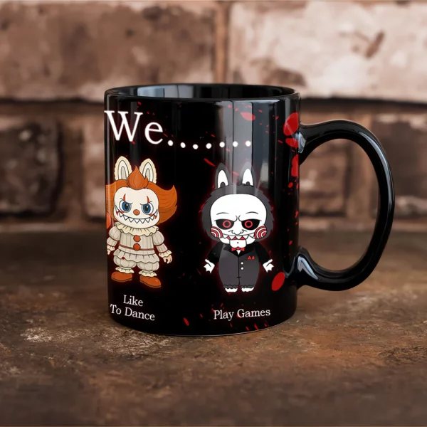 In This House We, Labubu Mug, Halloween Coffee Mugs, Halloween Gift, Personalized Mugs - Image 4