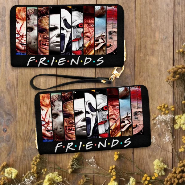 Horror Friends Leather Wallet - Halloween Gift v2