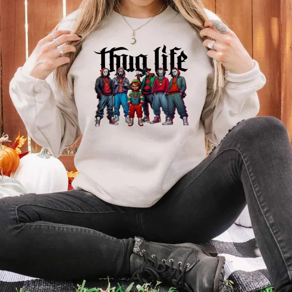 Thug Life Horror Ver 8 – Sweatshirt, Tshirt, Hoodie - Image 2
