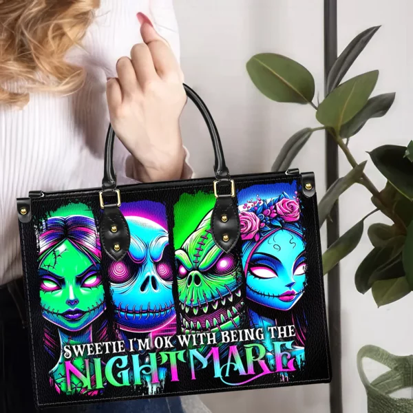 Sweetie I'm OK with Being the Nightmare Purse Handbag Set - Halloween Gift - Image 3