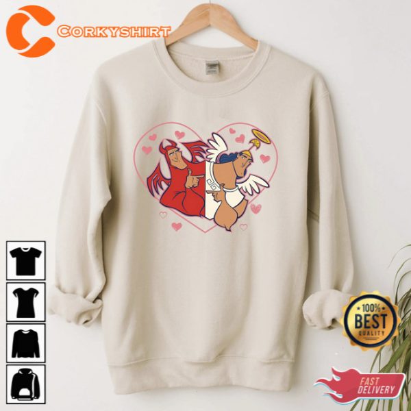 Angel and Devil The Emperors New Groove shirt - Image 2