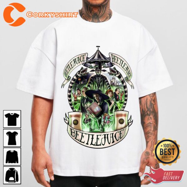 Beetlejuice Its Showtime Fantasy Comedy Parody Unisex T-Shirt - Image 2