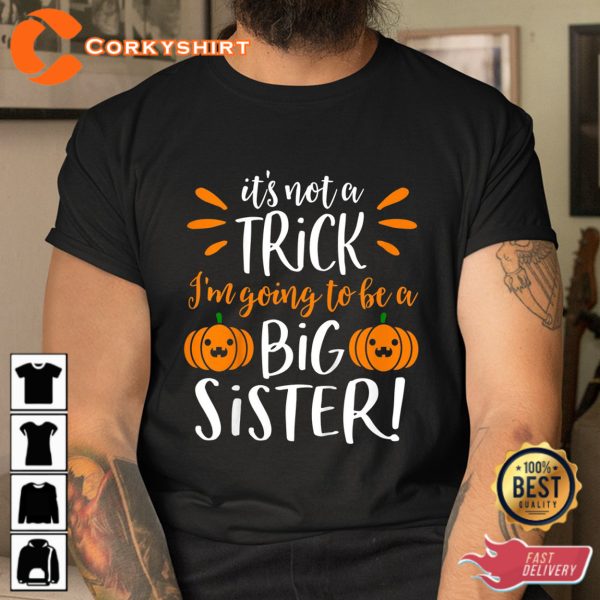Big Sister Halloween Pregnancy Announcement Sweatshirt - Image 3