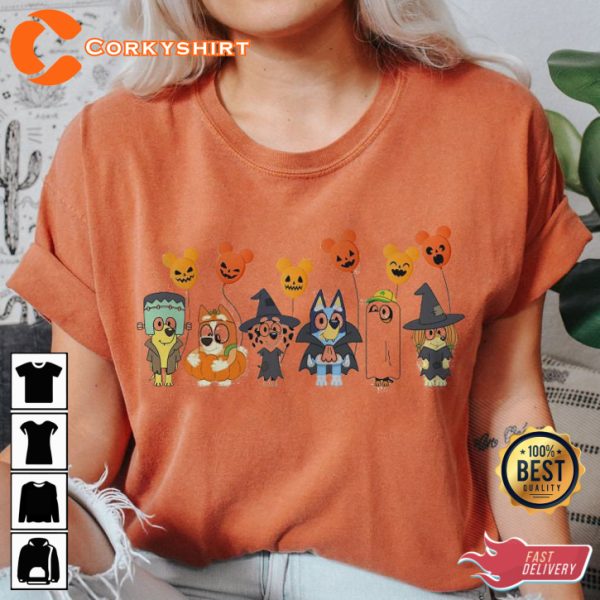Bluey Halloween Horror Balloon Costume Sweatshirt - Image 2