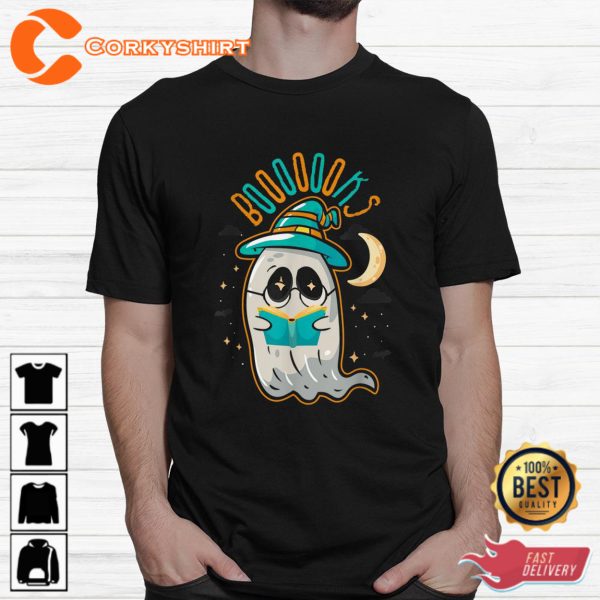 Book Lover Halloween Boo Spooky Paranormal Hoodie Shirt - Image 3