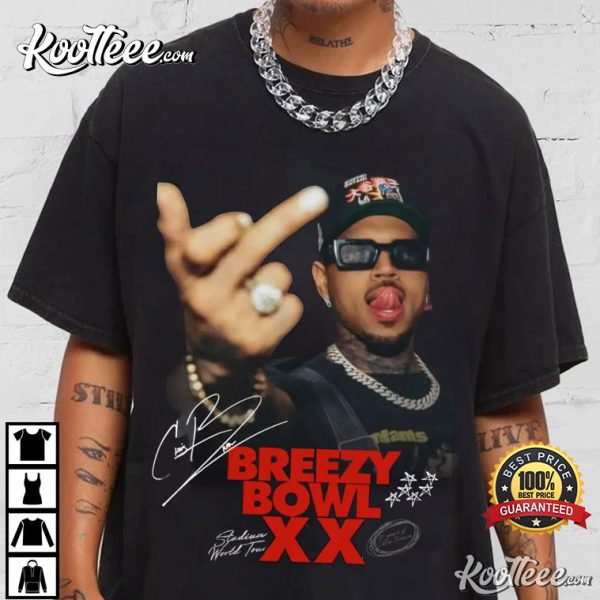 Chris Brown Breezy Bowl XX Shirt, Chris Brown Album Shirt, CB Tour Shirt, Chris Brown Fan Gift (Copy)