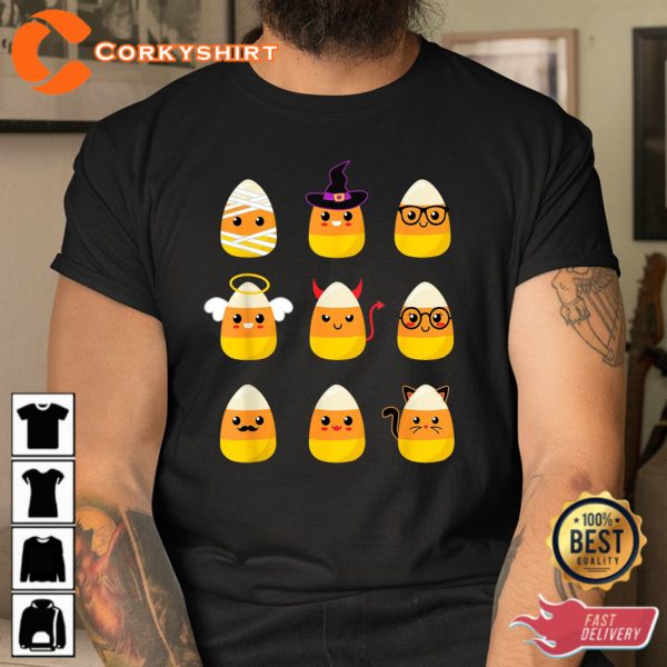 Candy Corn Costume Characters Halloween Shirts - Image 2