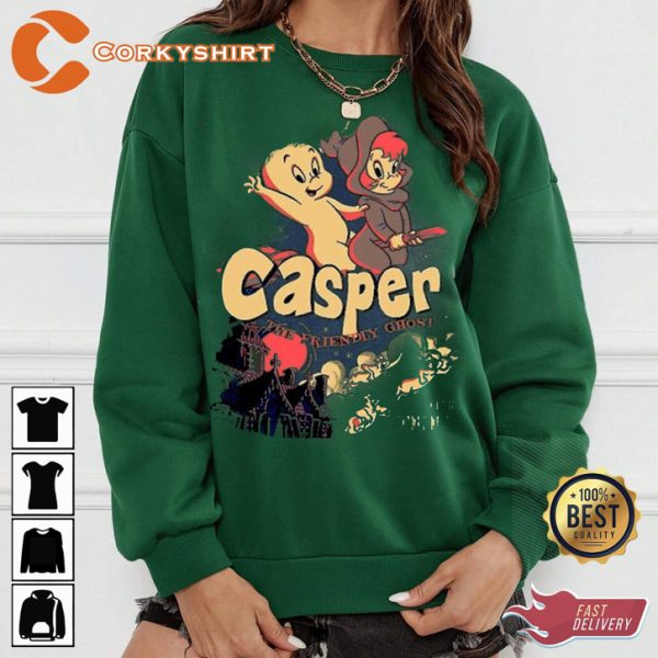 Casper Ghost Spooky Halloween Sweatshirt - Image 2