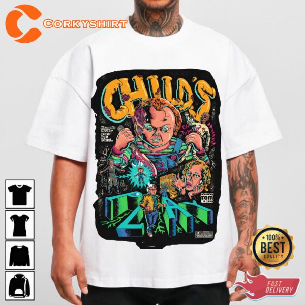 Childs Play Hi Im Chucky Holiday Celebrate Halloween Outfit Unisex Unisex T-Shirt - Image 2