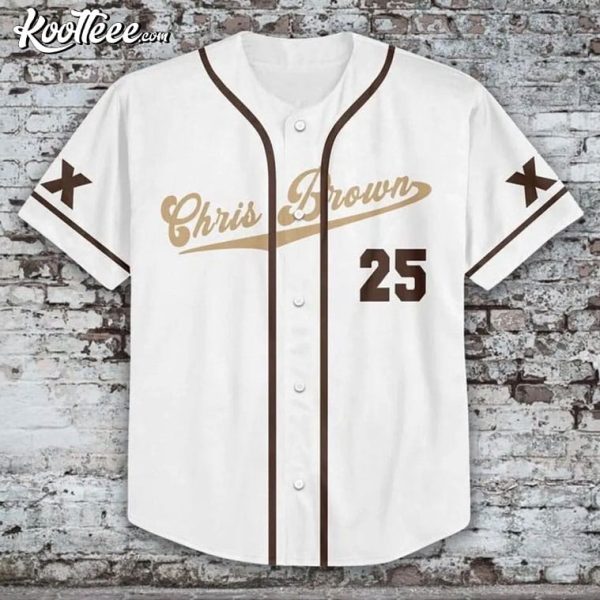 Chris Brown Breezy Bowl XX Custom Baseball Jersey - Image 2