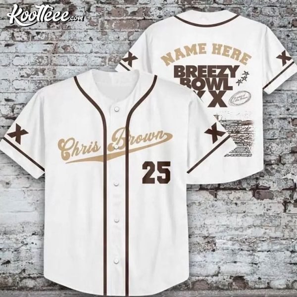 Chris Brown Breezy Bowl XX Custom Baseball Jersey