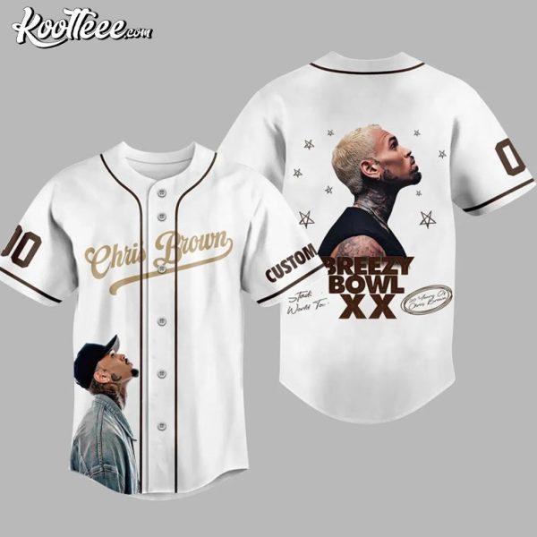 Chris Brown Breezy Bowl XX Personalized Baseball Jersey